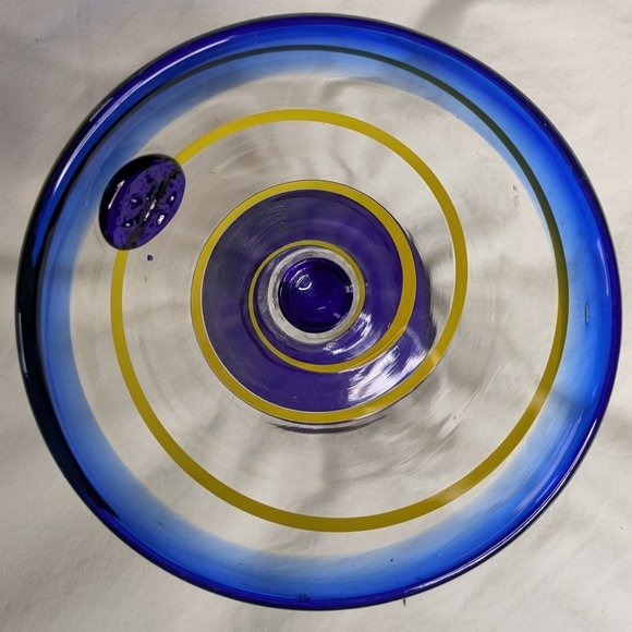 Margherita glasses - pair of blue and yellow glasses - Picture 2 of 6